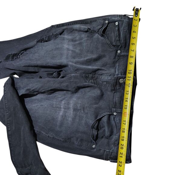 Torrid Ankle Pants For Women Size 24 Black Distressed Jegging - Picture 6 of 15